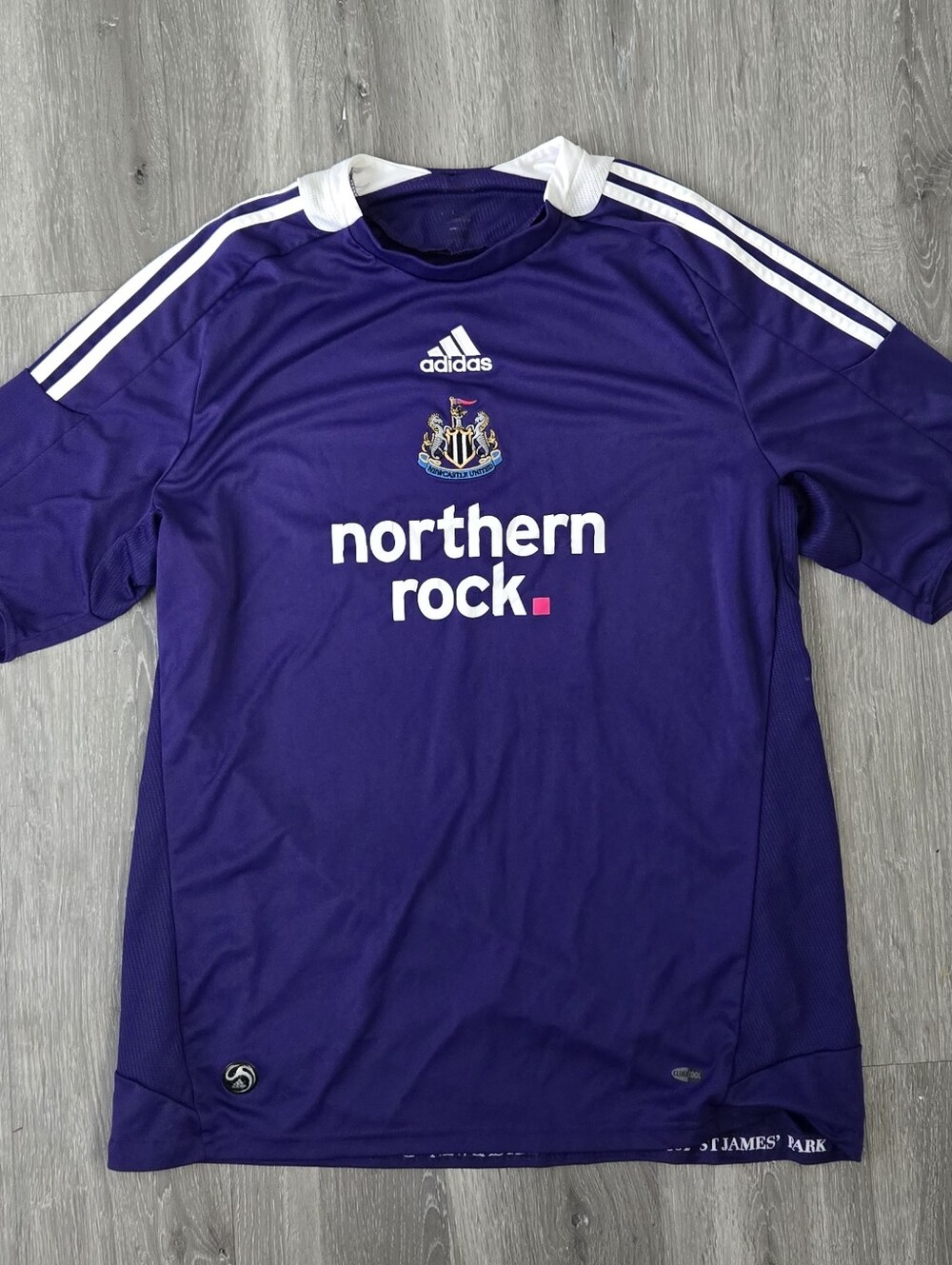 Vintage Adidas Newcastle United 2008/09 Purple Away Jersey Size L Soccer Shirt